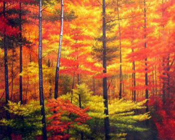 landscape painting from photo