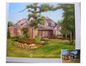 villa painting from photo VI